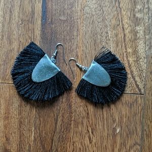 Noonday Collection Fringed Crescent Earrings